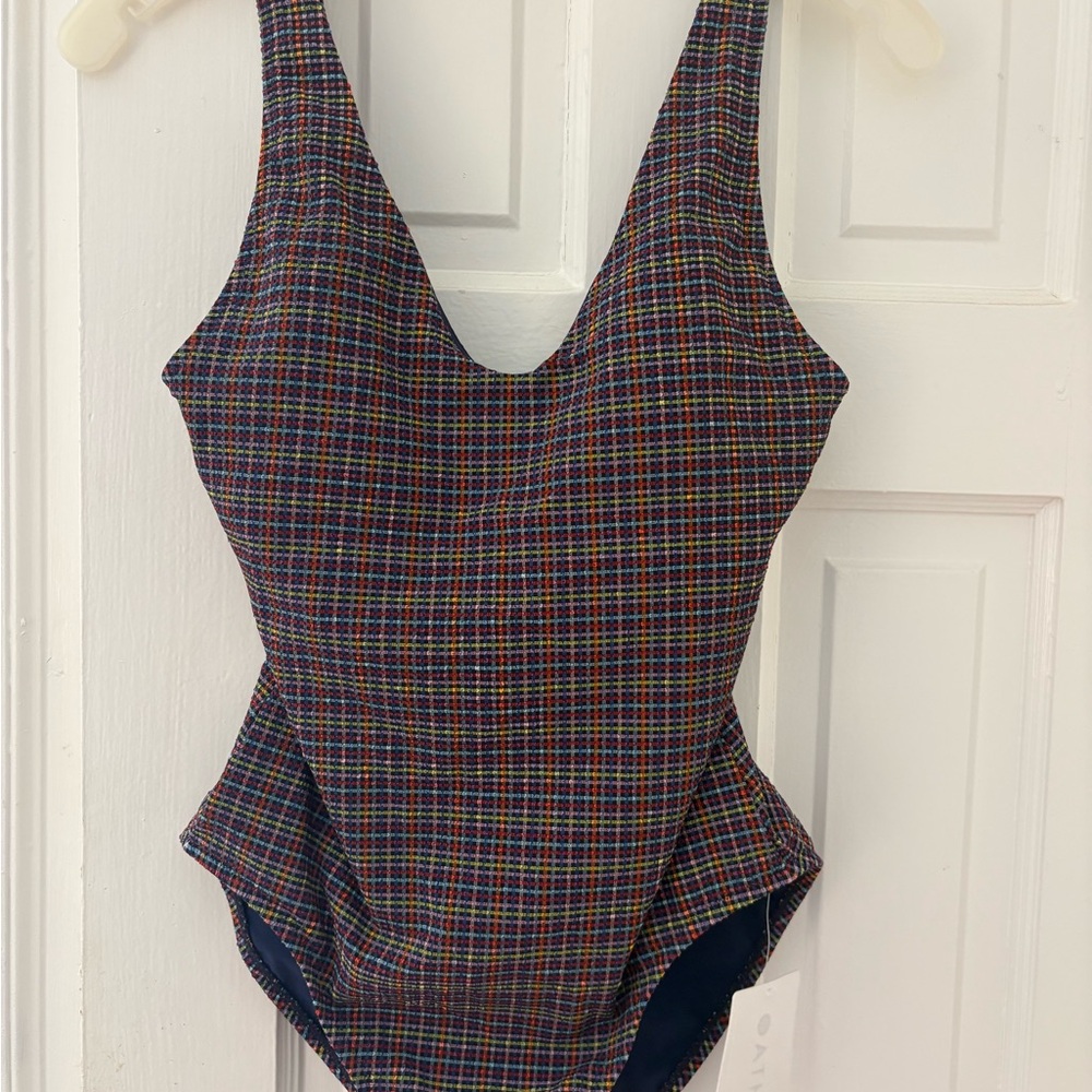 Plaid One-Piece Athleta Swimsuit Size Small